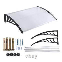 1.2/1.5/2m Durable Door Canopy Awning Front Back Patio Porch Shade Shelter Rain