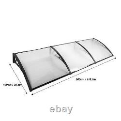 100/200/300cm Canopy Awning Rain Cover Shelter for Front Back Door Window Porch