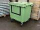 1100 Litre Green Wheelie Bin Lid Lock Drop Front