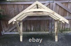 188cm wooden curved canopy porch timber