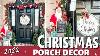 2022 Christmas Front Porch Decorations Diy Outdoor Decorations Decorate With Me