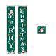 20XChristmas Porch Banner Front Door Porch Sign Banner Christmas Hanging