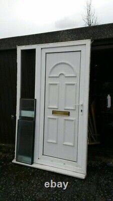 #26 Upvc Front Door With Frame And CILL With Side Frame And Glass Units