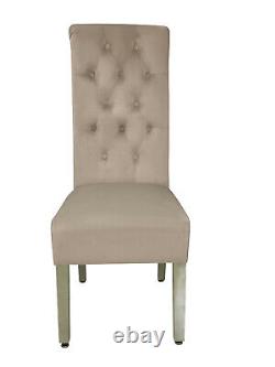 2Mink Sofia Lion Knocker Quilted back Tufted Front Dining Chair