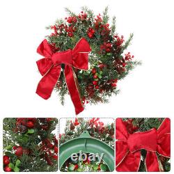 3 Pcs Christmas Wreath Garland Decor Wreaths Front Door Porch Decorations Small