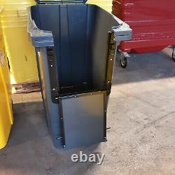 360 Litre Grey body Grey lid wheelie bin with Drop Front access panel