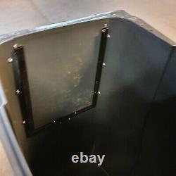 360 Litre Grey body Grey lid wheelie bin with Drop Front access panel