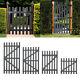 3FT Elegant Wooden Garden Gate Decorative Wicket Gate Timber Fence Picket Door