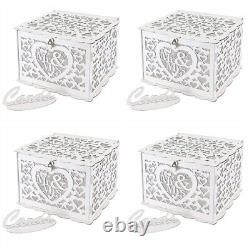 4 Sets Front Door Porch Sign Greeting Storage Hollow Business Card Case Wedding