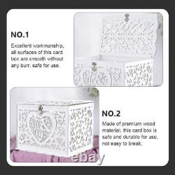 4 Sets Wedding Front Door Porch Sign Hollow Business Card Case Greeting