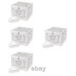 4 Sets Wedding Front Door Porch Sign Hollow Business Card Case Greeting