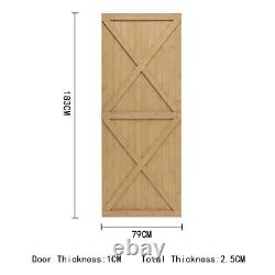5/6FT Wooden Garden Gate Pedestrian FlatTop Entrance Timber Side Door Fixing Set