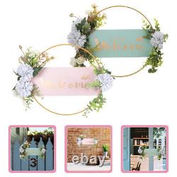 8 Pcs Welcome Card Ornaments Silk Cloth Porch Sign Decor for Home Front Door