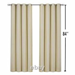 8Pack W50xL84 Inch Waterproof Outdoor/Indoor Curtain Panel for Patio Front Porch