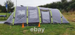 AIRGO Stratus 600 Inflatable 6 person TENT + front Porch + fitted carpet + Sheet