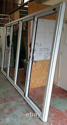 Aluminium bifold doors anthracite grey garden room summerhouse upvc 3620x2100