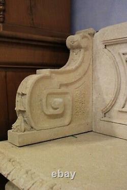 Antique Bench Stone Serena/Nineteenth Sec Natural Stone Carved / Cod. 20963