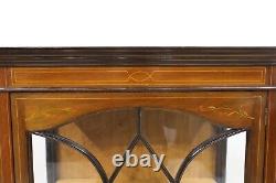 Antique Raised Pier Cabinet Display On Splayed Legs Deco FREE UK Delivery