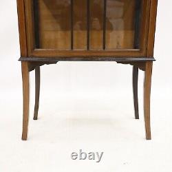 Antique Raised Pier Cabinet Display On Splayed Legs Deco FREE UK Delivery