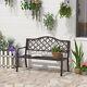 Antique Style Outdoor Cast Iron Front Porch Bench Path Chair Seat Outdoor