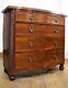 Antique Victorian bow front mahogany chest of drawers