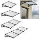 Arched Door Canopy Awning Shelter Patio Porch Front Back Window Roof Rain Cover