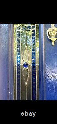 Blue composite front door