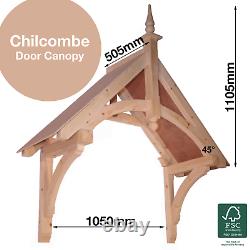 Chilcombe Timber Door Canopies- Wooden front door porch canopy gallows bracket