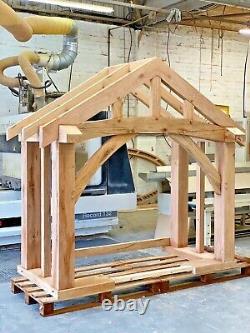 Chunky Oak Porch, Wooden porch, Feature Entrance, Self build, Solid Oak porch