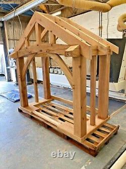 Chunky Oak Porch, Wooden porch, Feature Entrance, Self build, Solid Oak porch