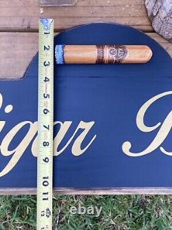 Cigar Bar Whiskey Bar Cigars Wood Sign Raised Rustic Tavern Antique Look