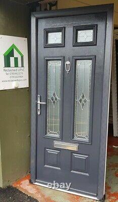 Composite double glazed door Anthracite grey porch entrance upvc 925x2077 (6444)
