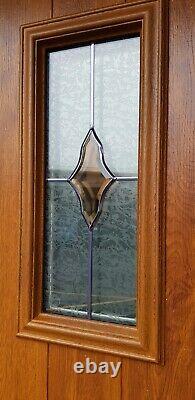 Composite double glazed door oak porch upvc entrance solidor pvc 892x2078 6506