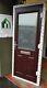 Composite double glazed door rosewood white porch upvc open out 874x2035 (6403)