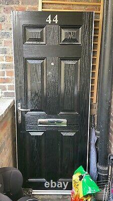 Composite front door and frame used