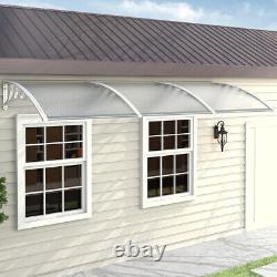 Curv Window Door Canopy Awning Shelter Outdoor Porch Patio Front Back Rain Cover