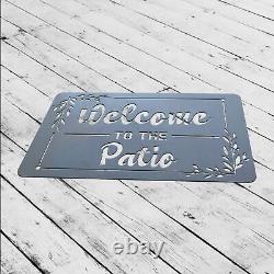 Custom Welcome Metal Sign, Front Porch Decor, Front Door Decor, Welcome Metal Sign