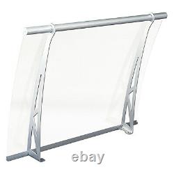 Door Canopy Awning Polycarbonate Sun Front Side Patio Garden Shade Shelter Porch