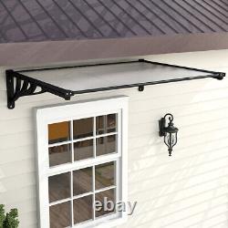 Door Canopy Awning Rain Shelter Front Back Porch Outdoor Shade Patio Roof Cover