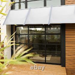 Door Canopy Outsunny Patio Awning Porch Window Front Back Rain Cover Roof