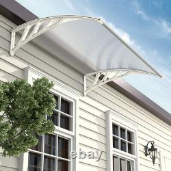 Door Canopy Outsunny Patio Awning Porch Window Front Back Rain Cover Roof