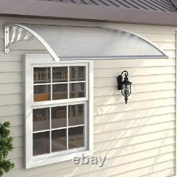 Door Canopy Outsunny Patio Awning Porch Window Front Back Rain Cover Roof