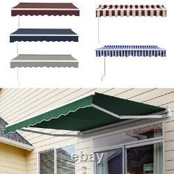 Door Canopy Window Front Porch Overhead Roof Cover Manual Retractable