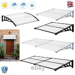 Door Porch Canopy Awning Rain Sun Shelter Outdoor Front Back Patio Roof Cover UK