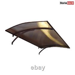 Durable Door Canopy Awning Front Back Patio Porch Shelter Rain Cover Curved