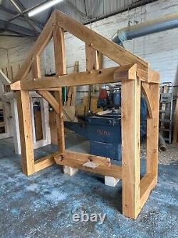 Ex-Demo OAK PORCH 2000mm WIDE x 900mm DEPTH Solid Oak Porch