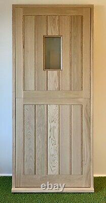 Exterior Front Door Stable Solid Oak Hardwood Door & Frame 828mm X 1900mm