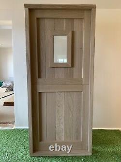 Exterior Front Door Stable Solid Oak Hardwood Door & Frame 828mm X 1900mm