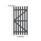 Flat/Arched Top Wooden Garden Gate Pedestrian Timber Entrance Gate Security Door