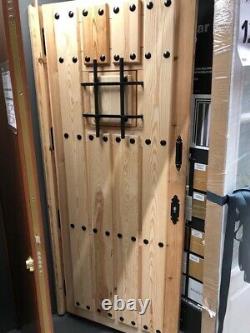 Front Door & Frame Solid Wood, Hand Crafted & Bespoke With Operating Speakeasy